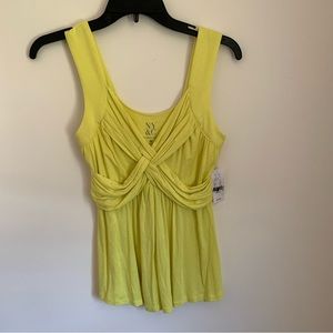 NY & Company Yellow  sleeveless Top NWT